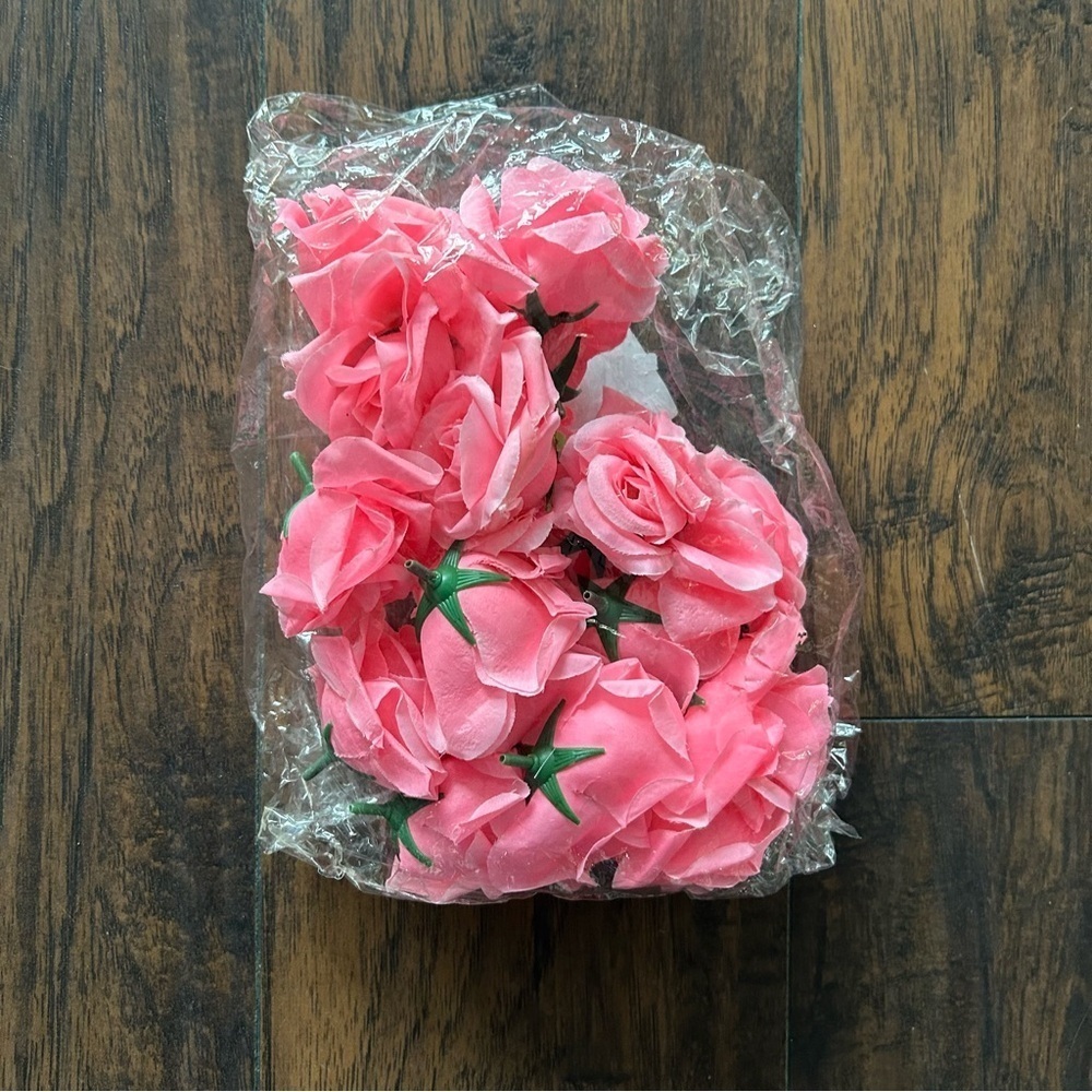 Pink Artificial Roses - Picture 2 of 4